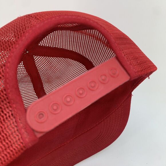 Vintage K-Brand Thimet SnapBack Hat Cap All Mesh Red(H7) - Picture 8 of 11
